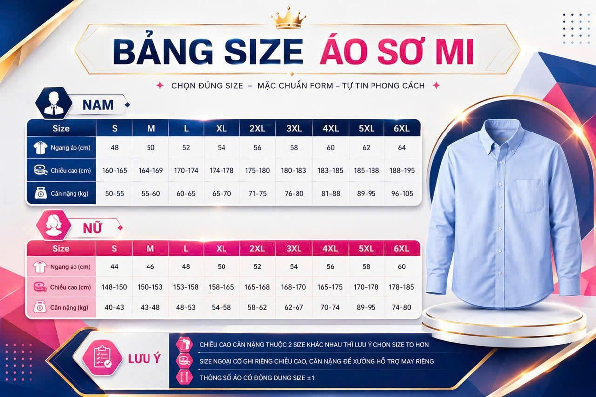 Bảng size